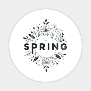 Minimalist Spring Celebration Magnet